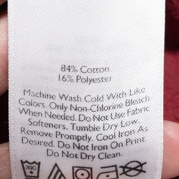 Eddie Bauer Sweatshirt Men's XLT Tall Pullover Crewneck Embroidered Logo Red - Picture 4 of 6